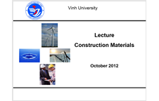 Lecture - Construction Materials